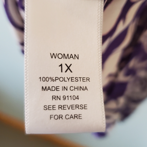 Dress Barn 1X Y2K Romantic Whimsigoth Fairy Grunge Boho Barocque Plisse Tunic - Picture 14 of 14